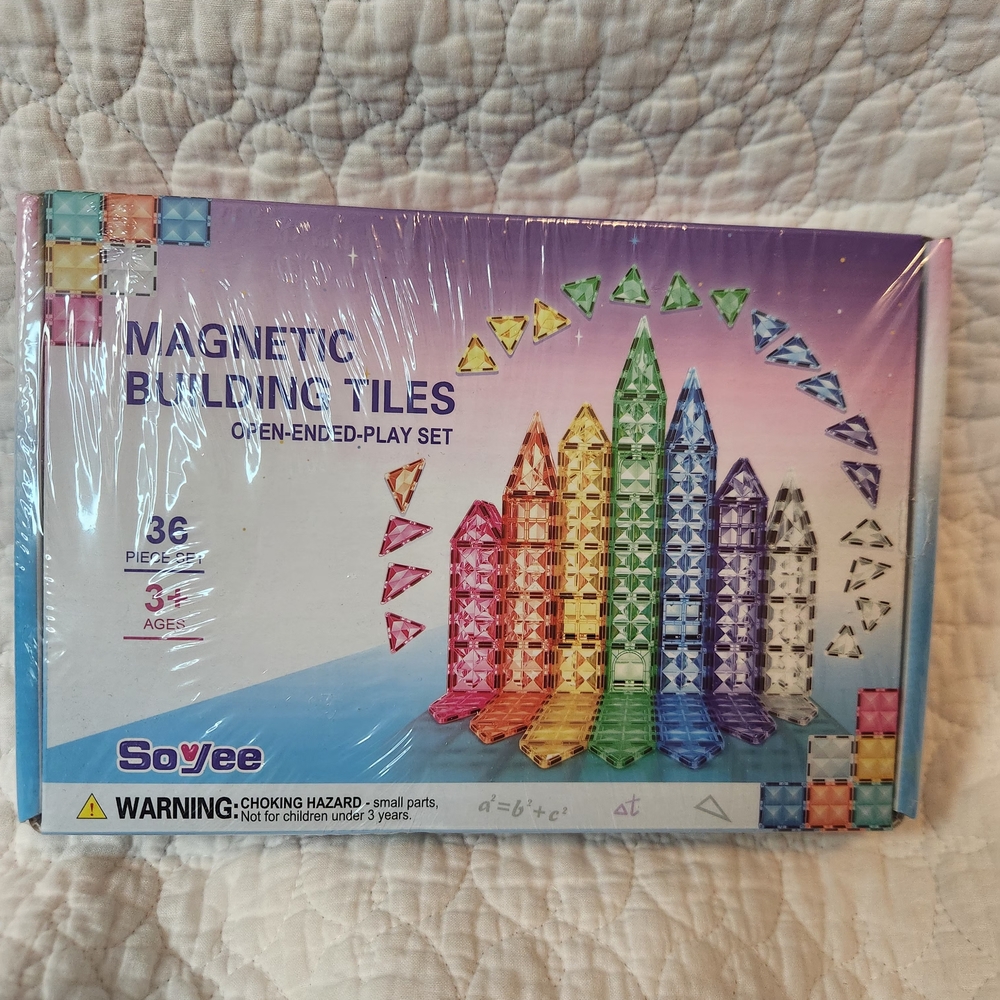 Magnetic Building Tiles - Colorful Creative Set